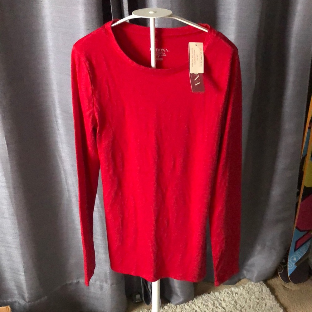 Red long sleeve shirt